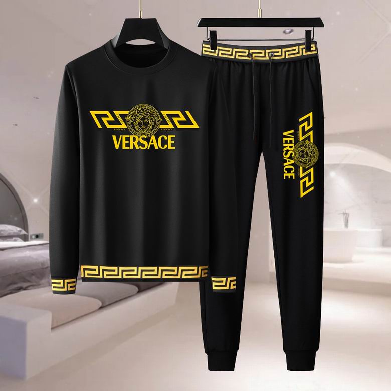 Wholesale Cheap V ersace Long Sleeve men Tracksuits for Sale