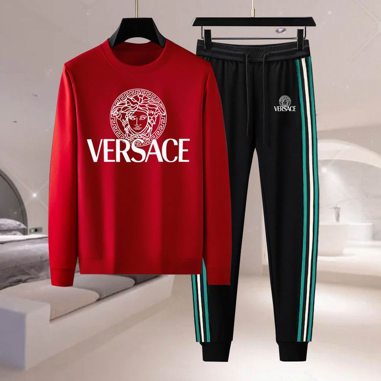 Wholesale Cheap V ersace Long Sleeve men Tracksuits for Sale