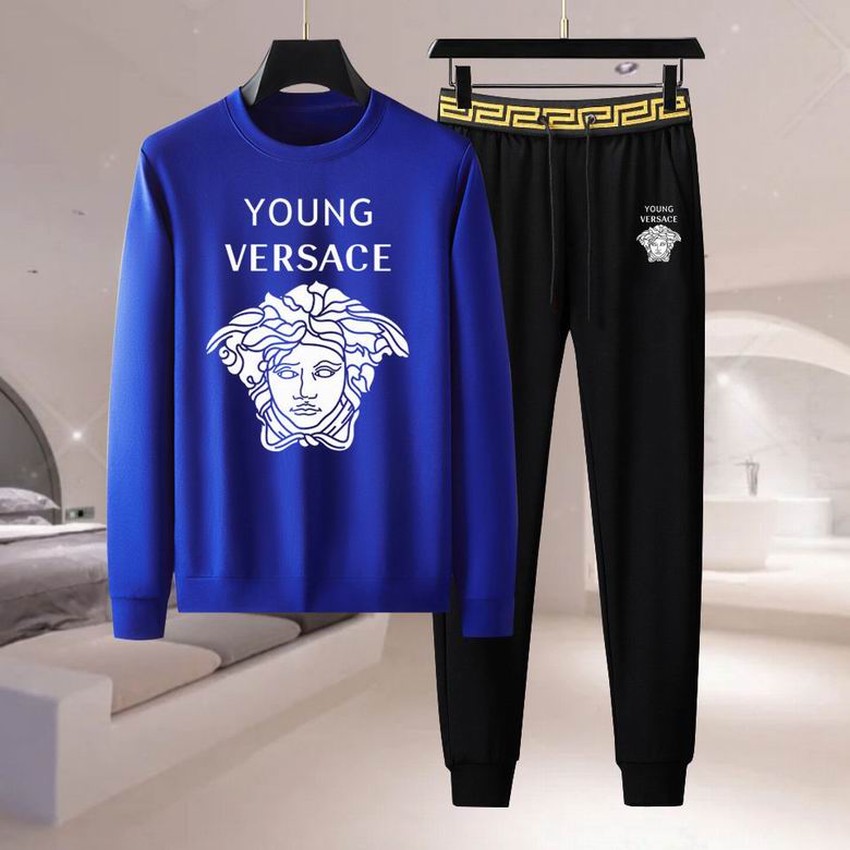 Wholesale Cheap V ersace Long Sleeve men Tracksuits for Sale