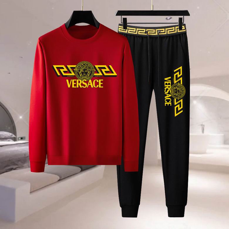 Wholesale Cheap V ersace Long Sleeve men Tracksuits for Sale