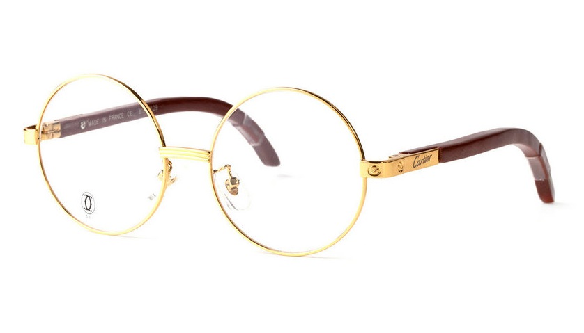 Wholesale Replica Cartier Wood Glasses Frames for Sale-001