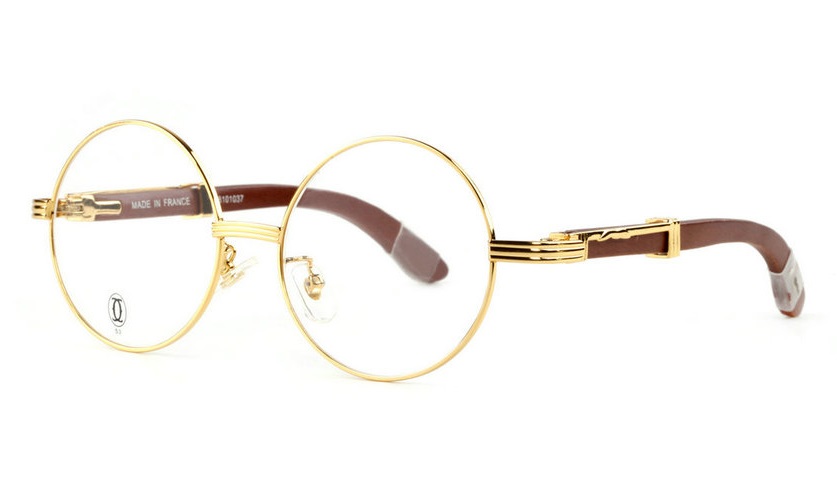 Wholesale Replica Cartier Wood Glasses Frames for Sale-008