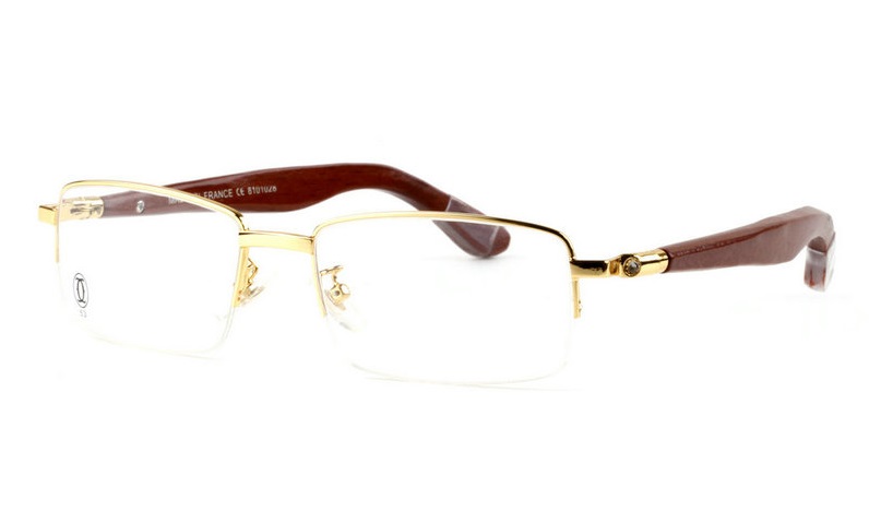 Wholesale Replica Cartier Wood Eyeglass Frames for Sale-033