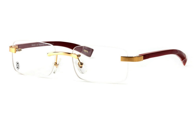 Wholesale Replica Cartier Wood Eyeglass Frames for Sale-040