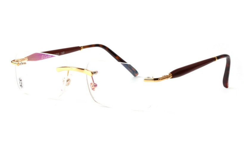 Wholesale Cheap Replica Cartier Glasses Wooden Frames for Sale-071