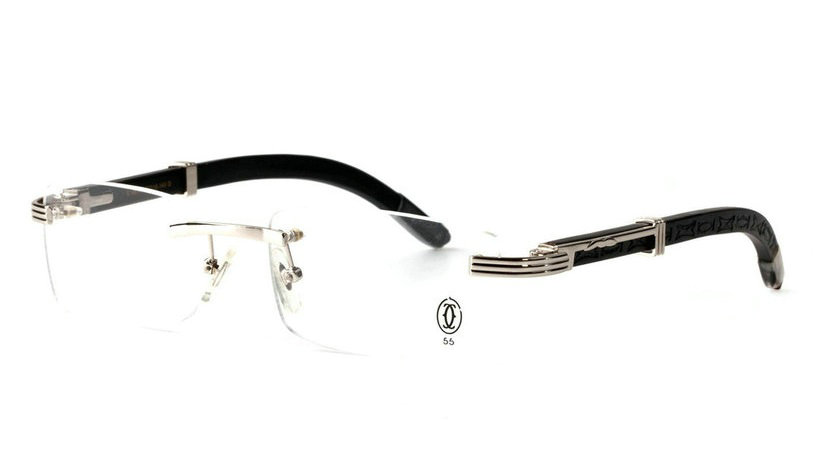 Wholesale Cheap Cartier Eyeglasses Wood Replica for Sale-086