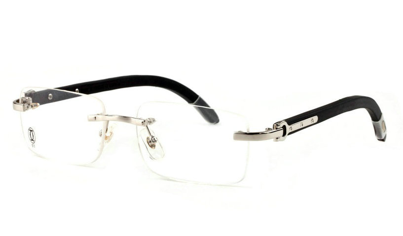 Wholesale Cheap Cartier Eyeglasses Wood Replica for Sale-099