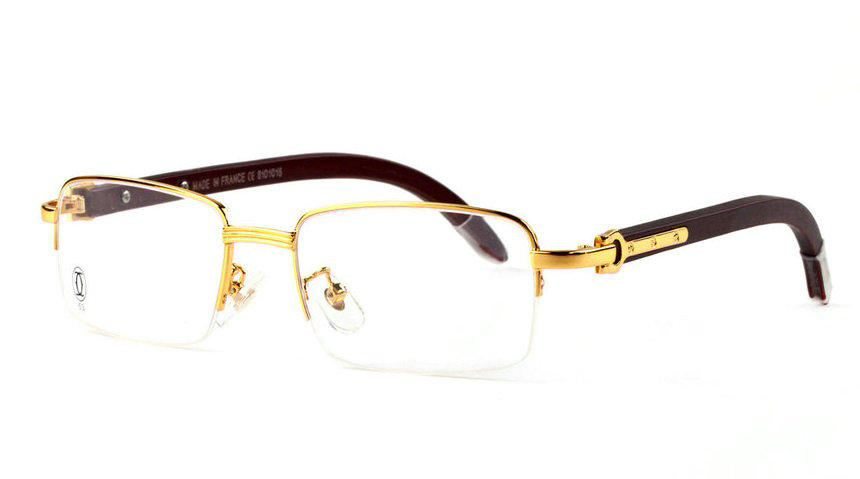 Wholesale Cheap Cartier Eyeglasses Wood Replica for Sale-102