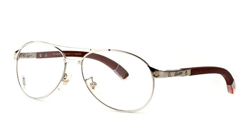 Wholesale Cheap Cartier Eyeglasses Wood Replica for Sale-104