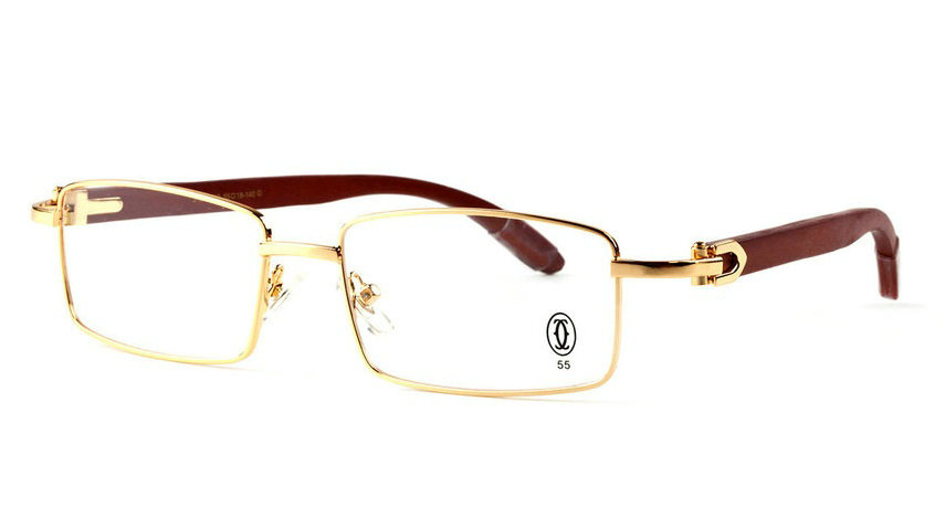 Wholesale Cheap Replica Cartier Glasses Wooden Frames for Sale-121