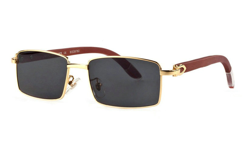 Wholesale Cheap Replica Cartier Glasses Wooden Frames for Sale-125