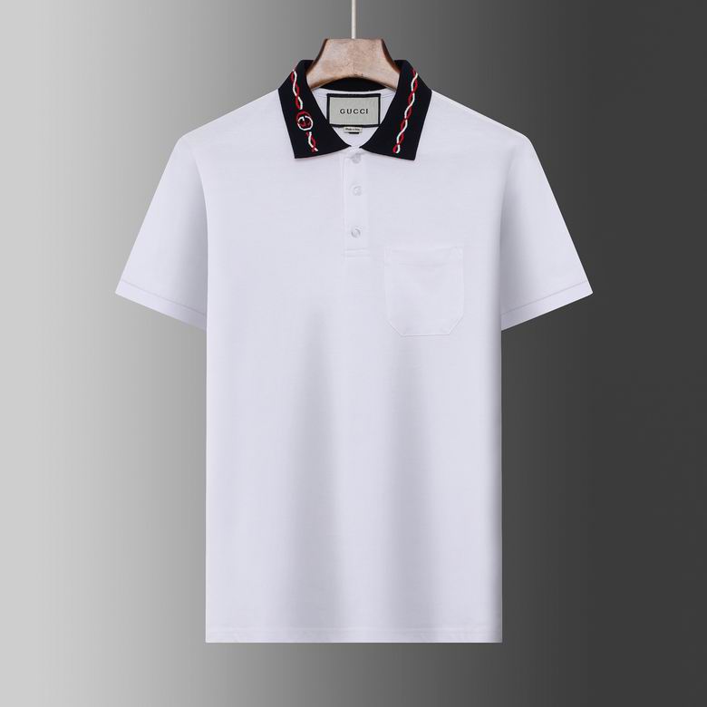 Wholesale Cheap G.ucci Short Sleeve Lapel T Shirts for Sale