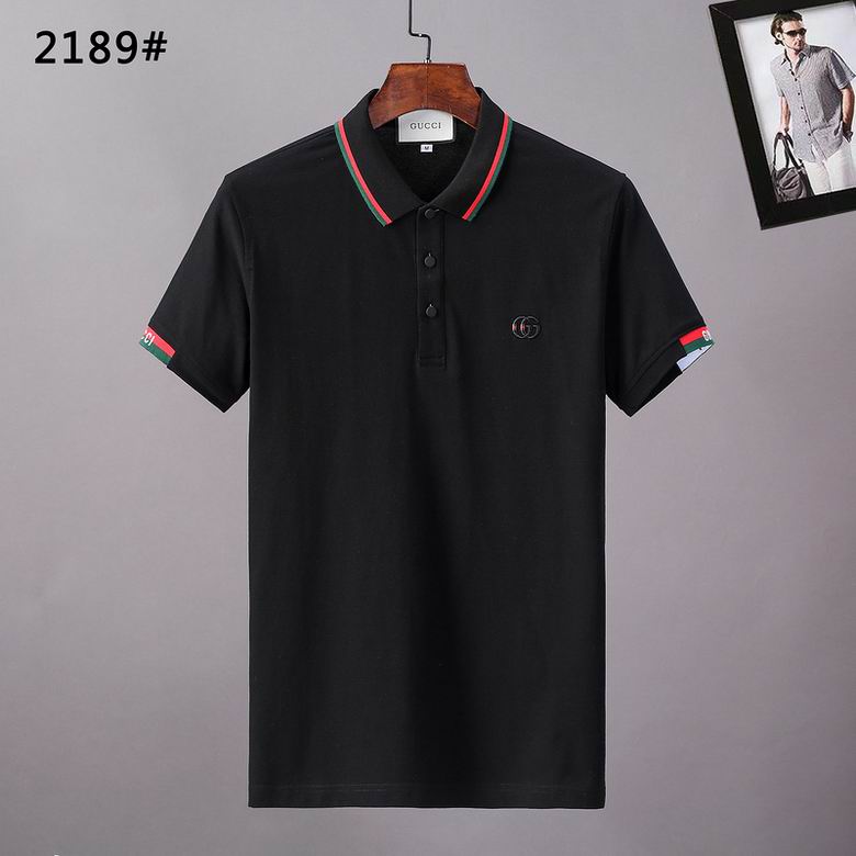 Wholesale Cheap G.ucci Short Sleeve Lapel T Shirts for Sale