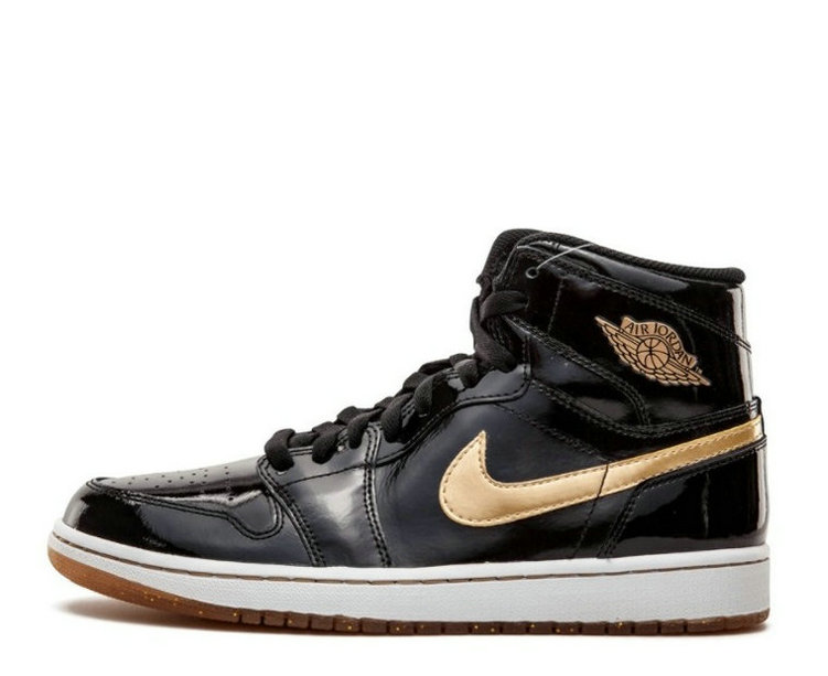 Wholesale Cheap Nike Air Jordan 1 Retro High Og – Black – Metallic Gold Sneakers For Sale-101