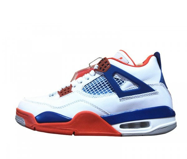 Air Jordan 4 Retro White/Royal/Orange