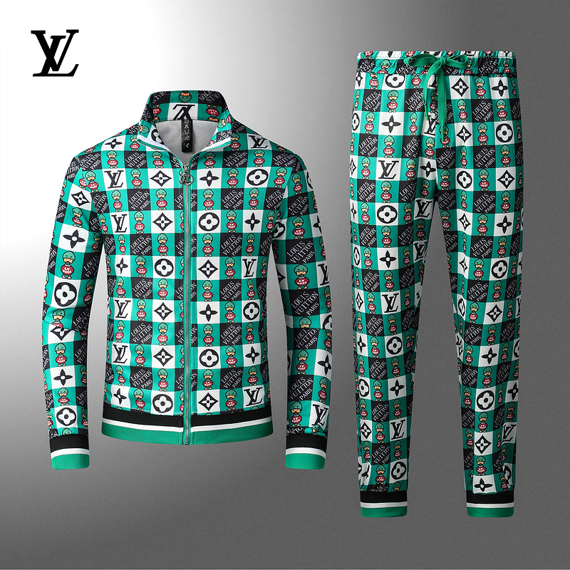 Wholesale Cheap Fashion Lv men Long Sleeve Tracksuits for Sale