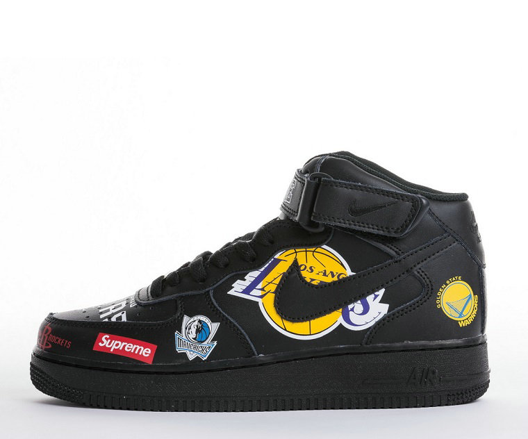 Wholesale Supreme X Nba X Nike Air Force 1 High “Black” Sneakers for Sale-171