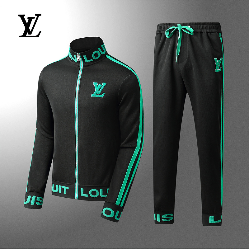 Wholesale Cheap Fashion Lv men Long Sleeve Tracksuits for Sale